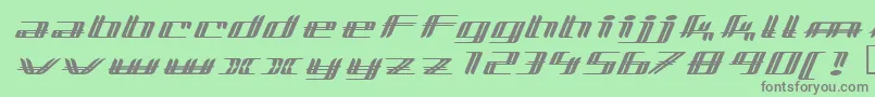 フォントlewinsky – 緑の背景に灰色の文字