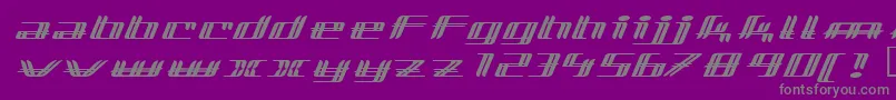 フォントlewinsky – 紫の背景に灰色の文字