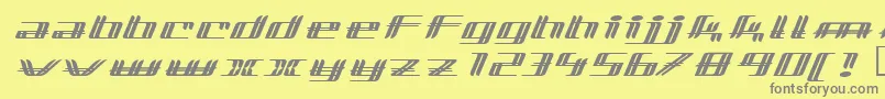 lewinsky-Schriftart – Graue Schriften auf gelbem Hintergrund