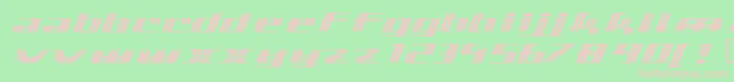 lewinsky Font – Pink Fonts on Green Background