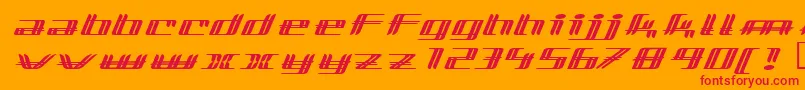 lewinsky Font – Red Fonts on Orange Background