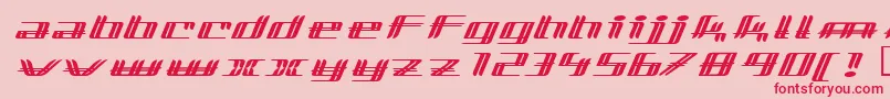 lewinsky Font – Red Fonts on Pink Background