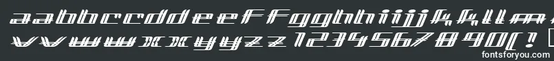 フォントlewinsky – 黒い背景に白い文字