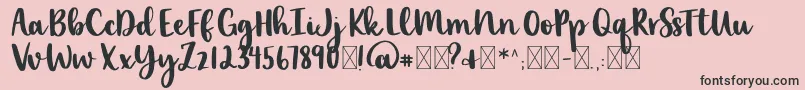 lexi new Font – Black Fonts on Pink Background