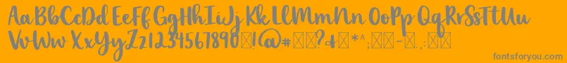 lexi new Font – Gray Fonts on Orange Background