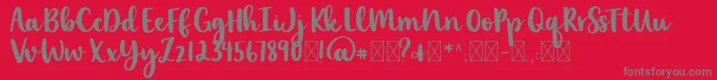 lexi new Font – Gray Fonts on Red Background