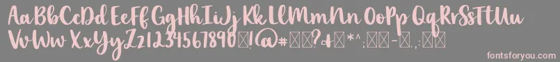 lexi new Font – Pink Fonts on Gray Background