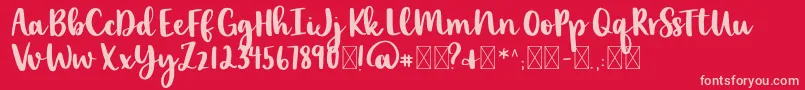 Więcej informacji o czcionce lexi new Czcionka lexi new – różowe czcionki na czerwonym tle
