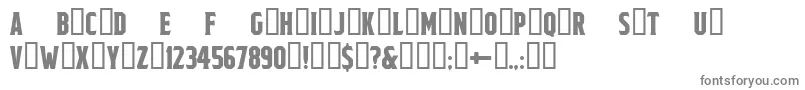 LezChamps Regular-fontti – harmaat kirjasimet valkoisella taustalla