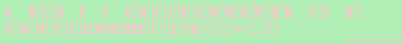 LezChamps Regular Font – Pink Fonts on Green Background