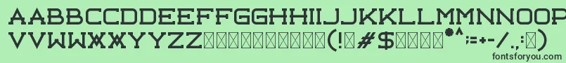 fuente Libercity Free – Fuentes Negras Sobre Fondo Verde