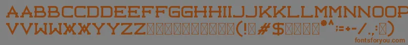 Libercity Free Font – Brown Fonts on Gray Background