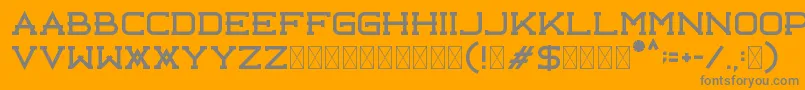 Libercity Free Font – Gray Fonts on Orange Background