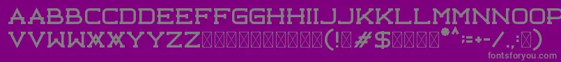 Libercity Free Font – Gray Fonts on Purple Background