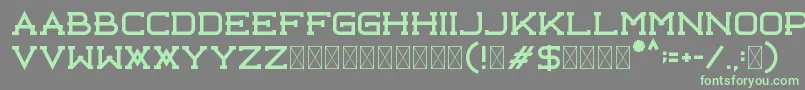 Libercity Free Font – Green Fonts on Gray Background