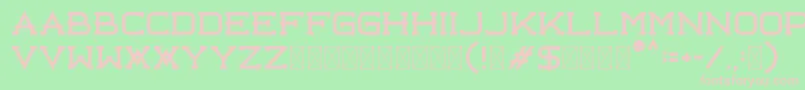 Libercity Free Font – Pink Fonts on Green Background