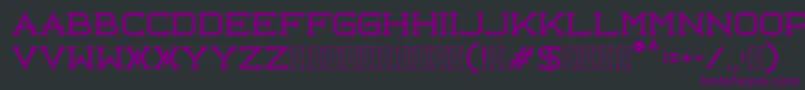 Libercity Free Font – Purple Fonts on Black Background