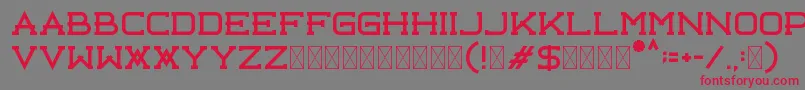 Libercity Free Font – Red Fonts on Gray Background