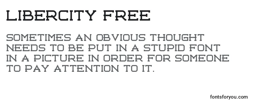 Шрифт Libercity Free