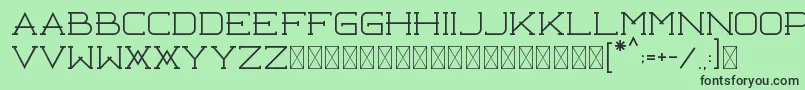 Libercity Thin Free Font – Black Fonts on Green Background