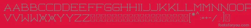 Libercity Thin Free Font – Gray Fonts on Red Background