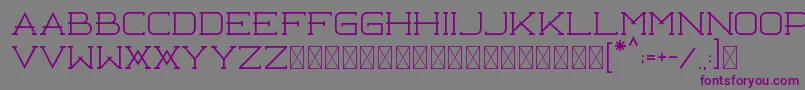 Libercity Thin Free Font – Purple Fonts on Gray Background