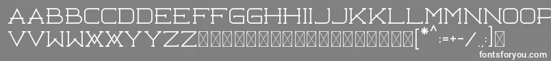 Libercity Thin Free Font – White Fonts on Gray Background
