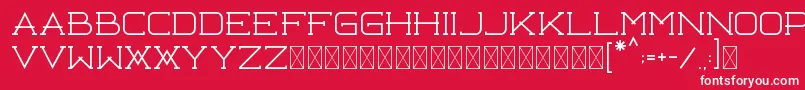 Libercity Thin Free Font – White Fonts on Red Background