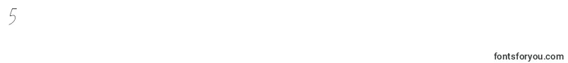 Шрифт Liberika Oblique – шрифты цифры 5