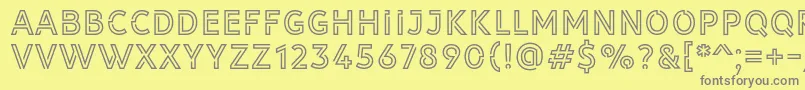 Library 3 amフォントについての詳細 フォントLibrary 3 am – 黄色の背景に灰色の文字