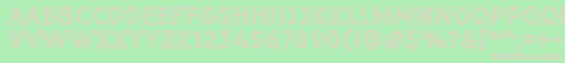 Library 3 am Font – Pink Fonts on Green Background