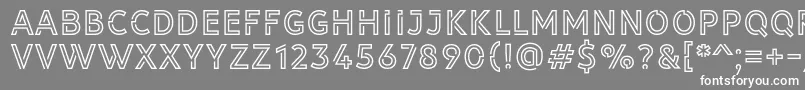 フォントLibrary 3 am – 灰色の背景に白い文字