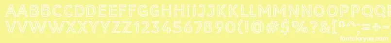 Library 3 am Font – White Fonts on Yellow Background