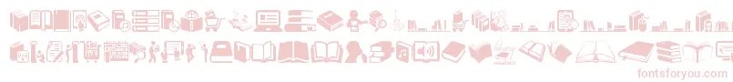 フォントLibrary – 白い背景にピンクのフォント