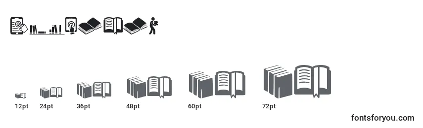 Размеры шрифта Library