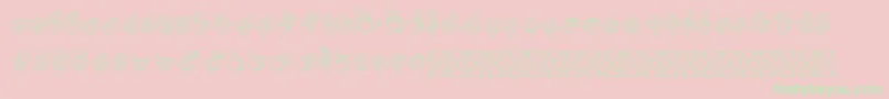 Libras nilo Font – Green Fonts on Pink Background