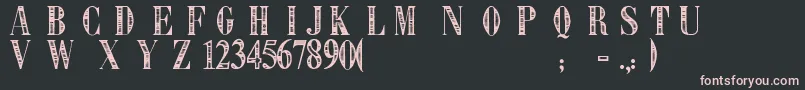 Lisätietoja Libre Expression-fontista Libre Expression-fontti – vaaleanpunaiset fontit mustalla taustalla