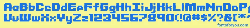 LIBRIT   Font – Blue Fonts on Yellow Background