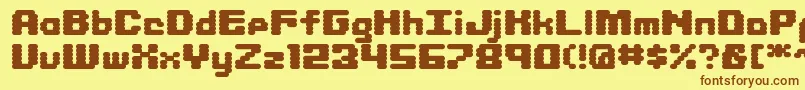 LIBRIT   Font – Brown Fonts on Yellow Background