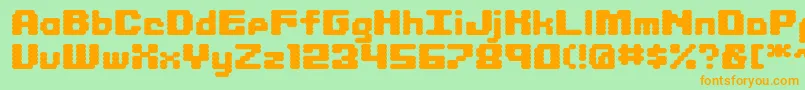 LIBRIT   Font – Orange Fonts on Green Background