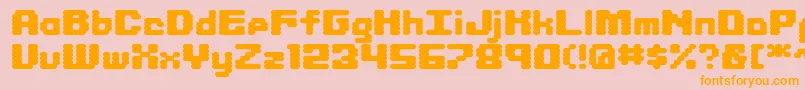 LIBRIT   Font – Orange Fonts on Pink Background