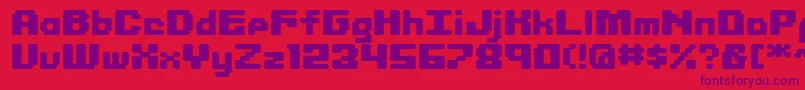 LIBRIT   Font – Purple Fonts on Red Background