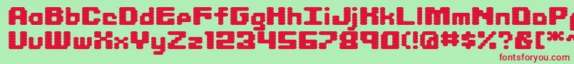 LIBRIT   Font – Red Fonts on Green Background