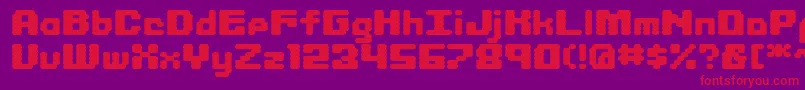 LIBRIT   Font – Red Fonts on Purple Background