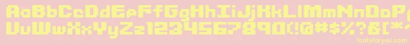 LIBRIT   Font – Yellow Fonts on Pink Background