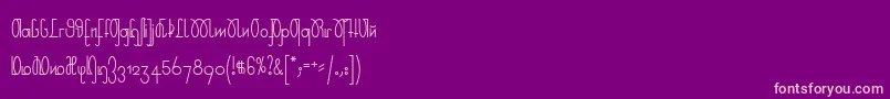 RudelskopfDeutsch Font – Pink Fonts on Purple Background