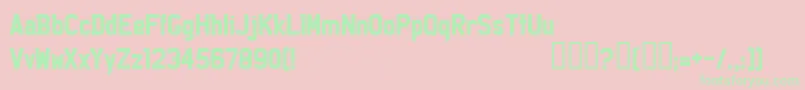 LICEP    Font – Green Fonts on Pink Background