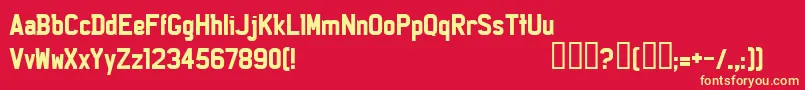 LICEP    Font – Yellow Fonts on Red Background