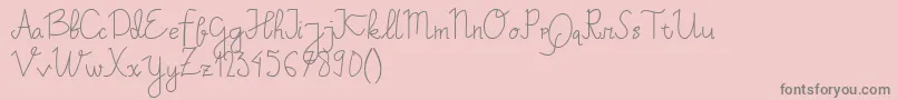 Weitere Informationen zur Lichalizta Demo-Schriftart Lichalizta Demo-Schriftart – Graue Schriften auf rosa Hintergrund