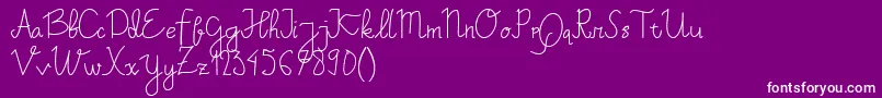 Lichalizta Demo Font – White Fonts on Purple Background